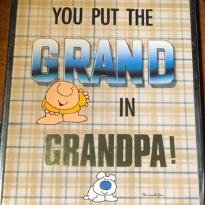 Ziggy 'You Put the Grand in Grandpa' Plaque